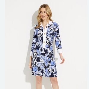 Joseph Ribkoff collared stretchy dress